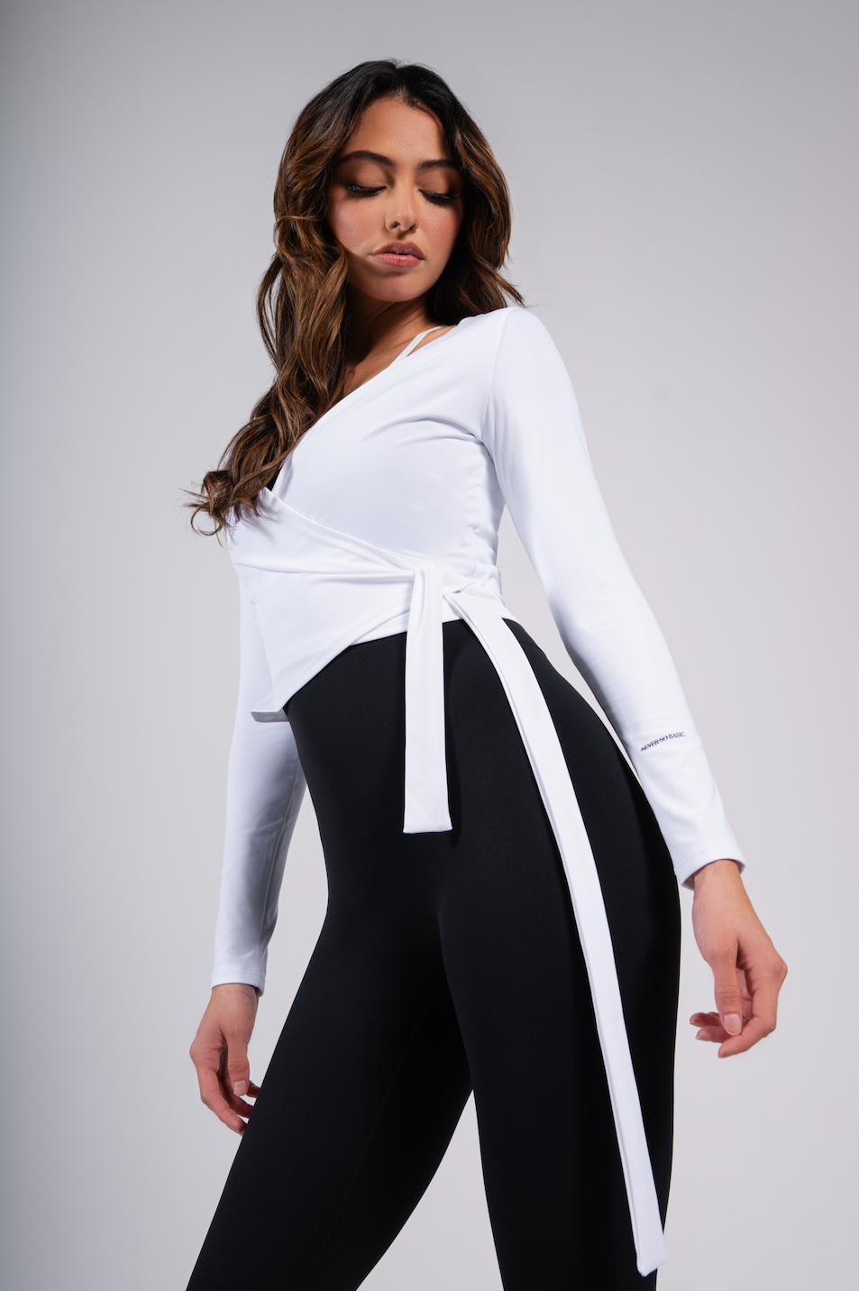 Tie Wrap Long Sleeve top